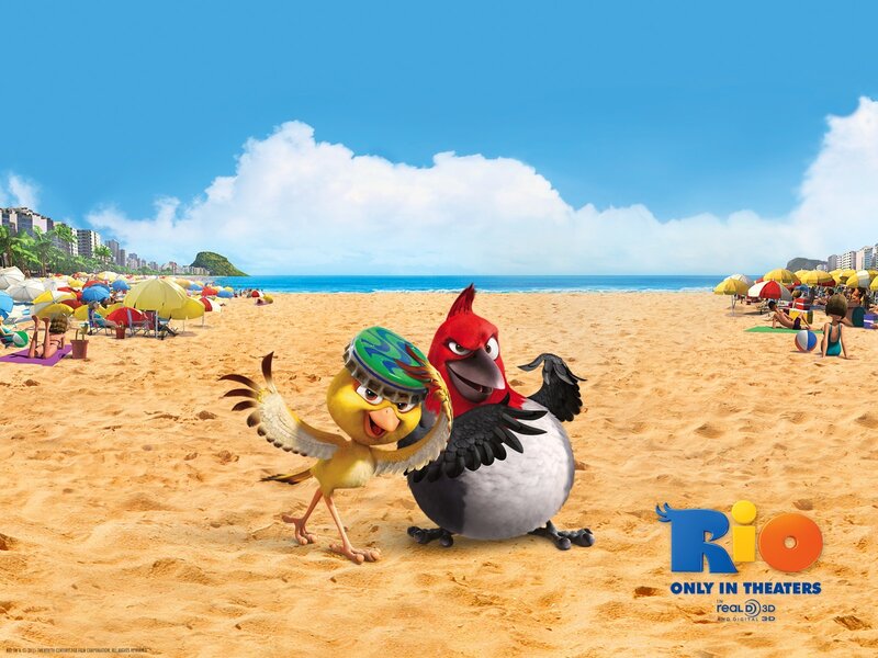 Rio movie beach scene
