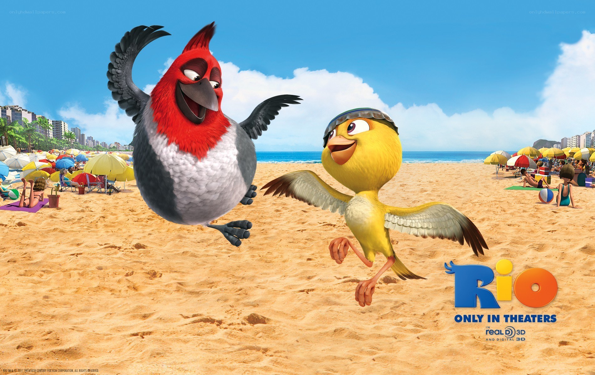 Rio movie beach scene