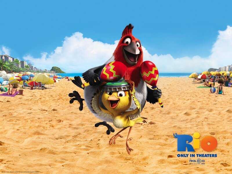Rio movie beach scene