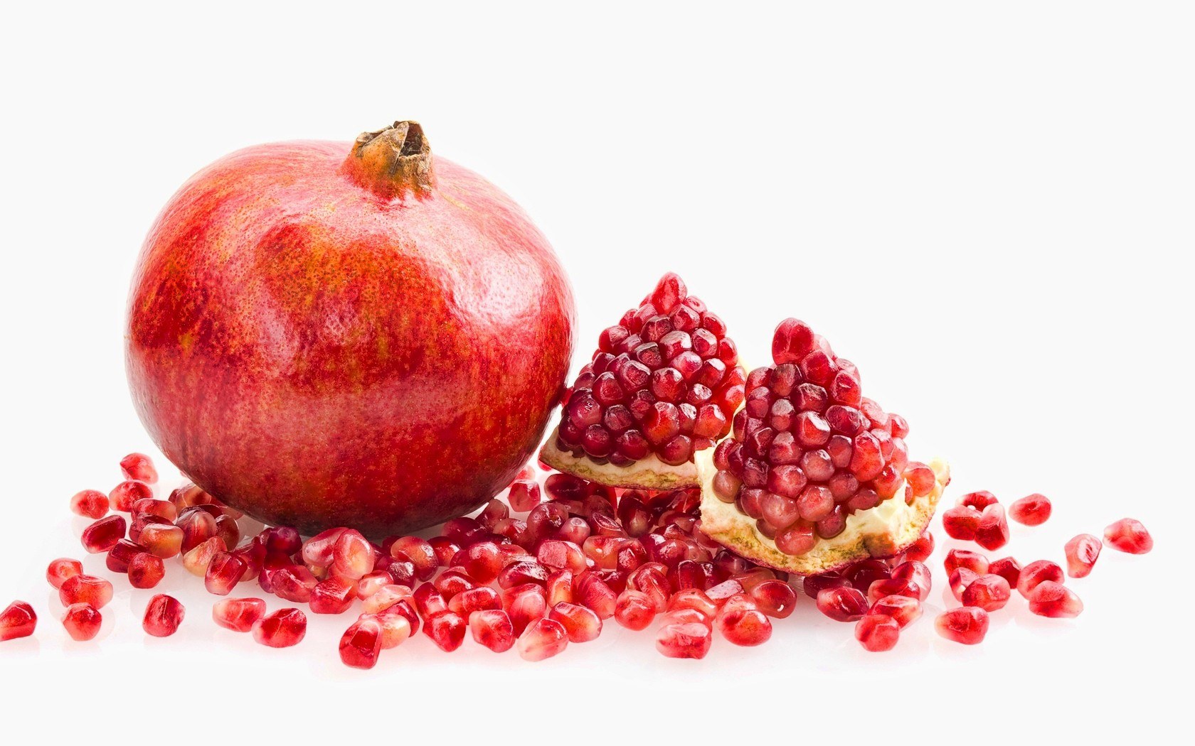 Ripe pomegranate with seeds