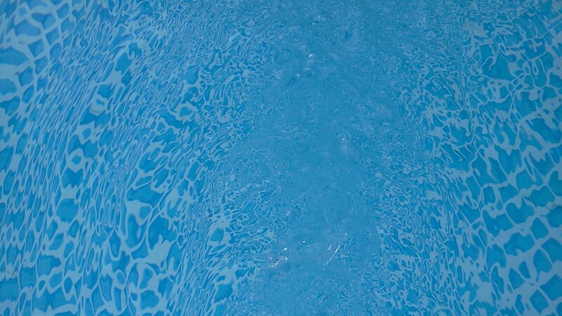 rippled pool water surface
