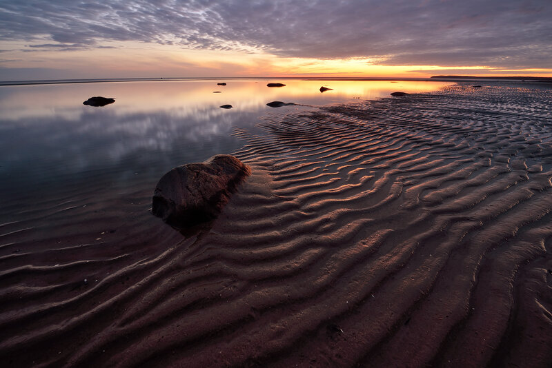 Rippled Sand Beach — Orange