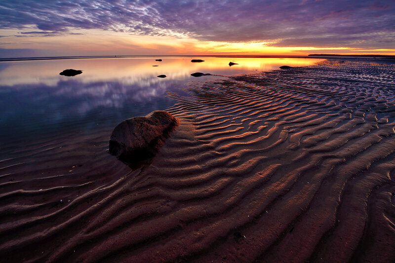 Rippled Sand Beach — Purple