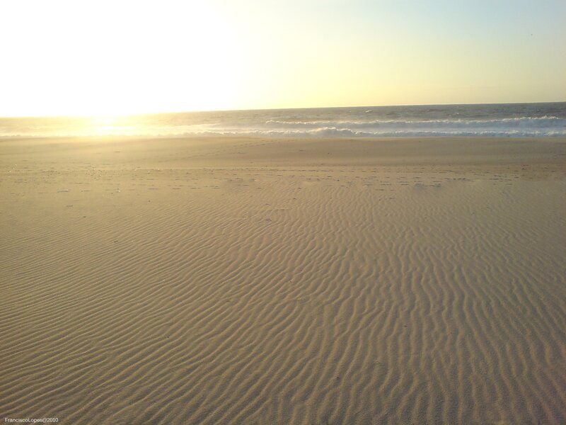 Rippled Sand on Beach — Beige