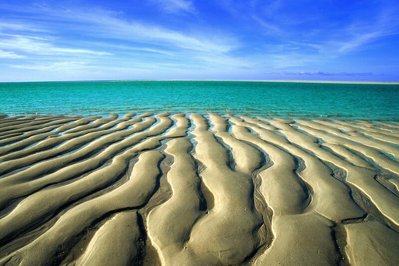 Rippled Sand Patterns — Blue