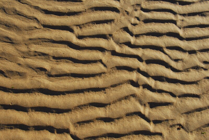 Rippled Sand Patterns — Brown, Calm
