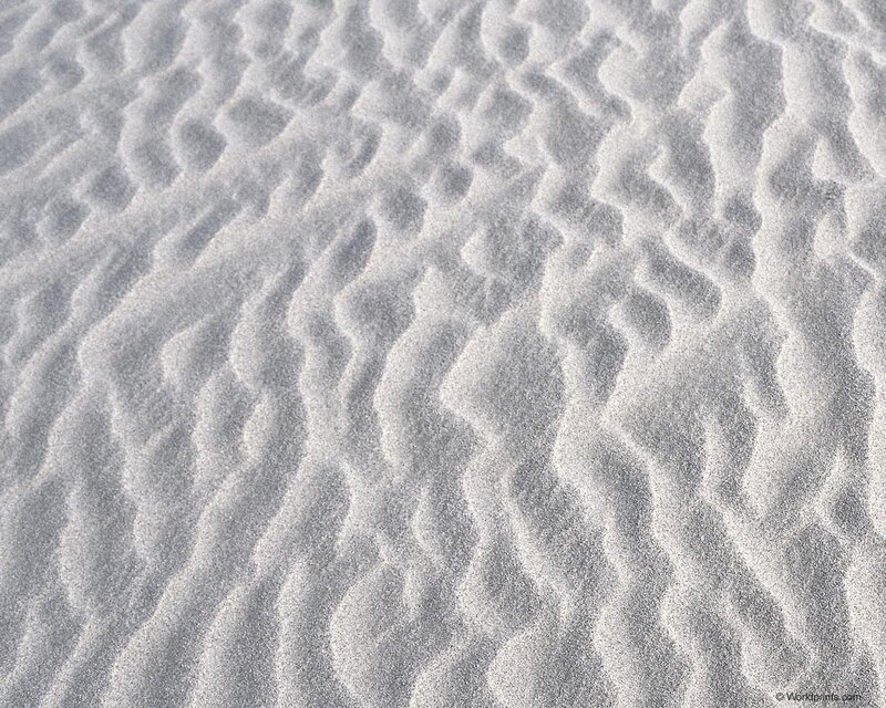 Rippled Sand Patterns — Gray, Calm, Photograph, Waves
