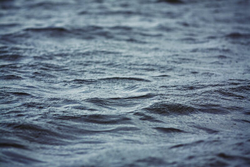 Rippled Water Surface — Blue, Calm, Photograph, Waves