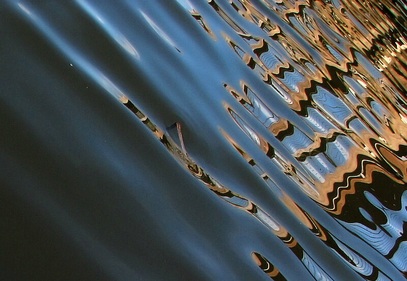 Rippled Water Surface — Blue, Calm
