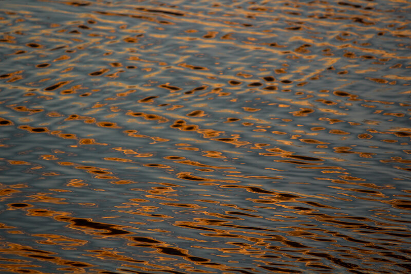 Rippled Water Surface — Orange