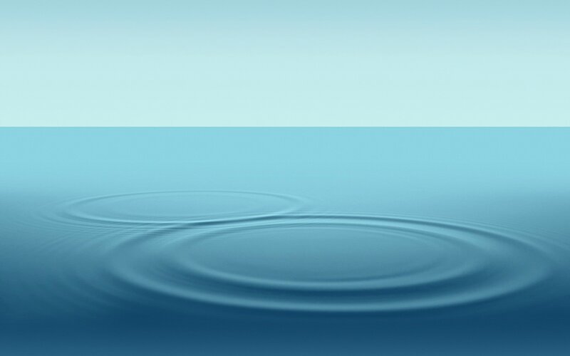 Ripples on calm water