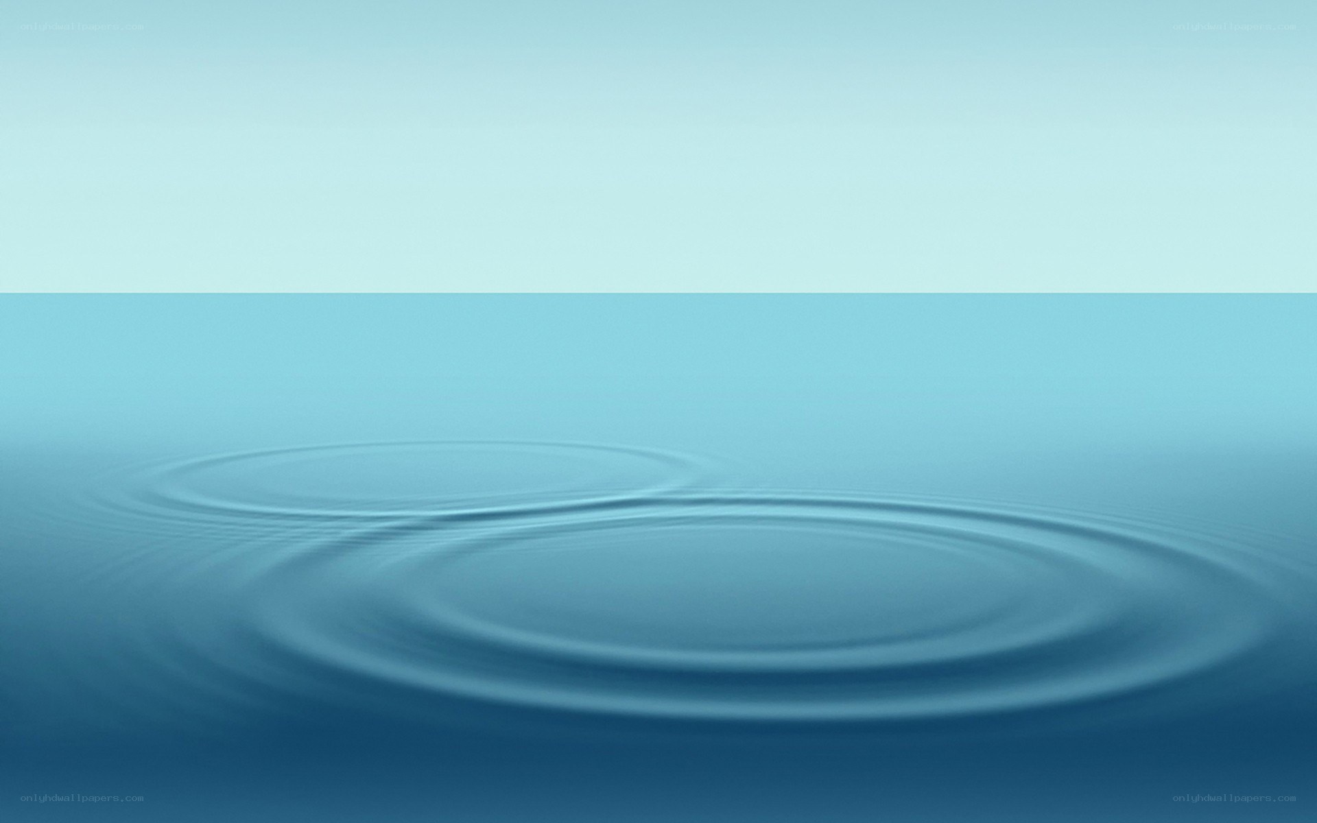 Ripples on calm water
