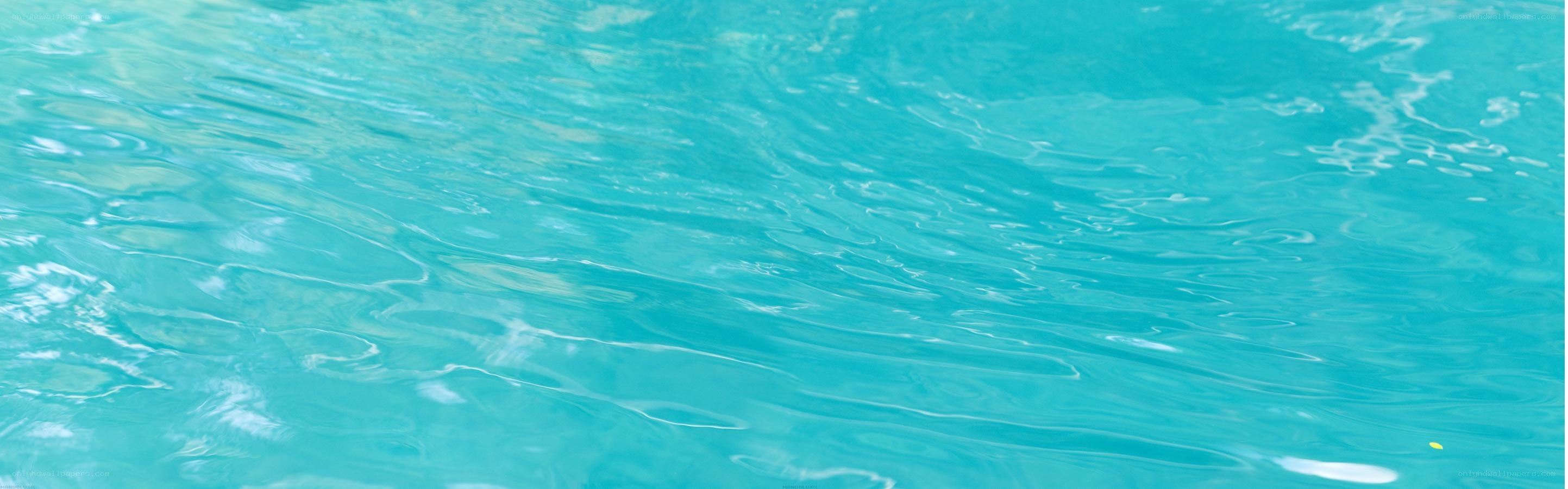 Ripples on turquoise water