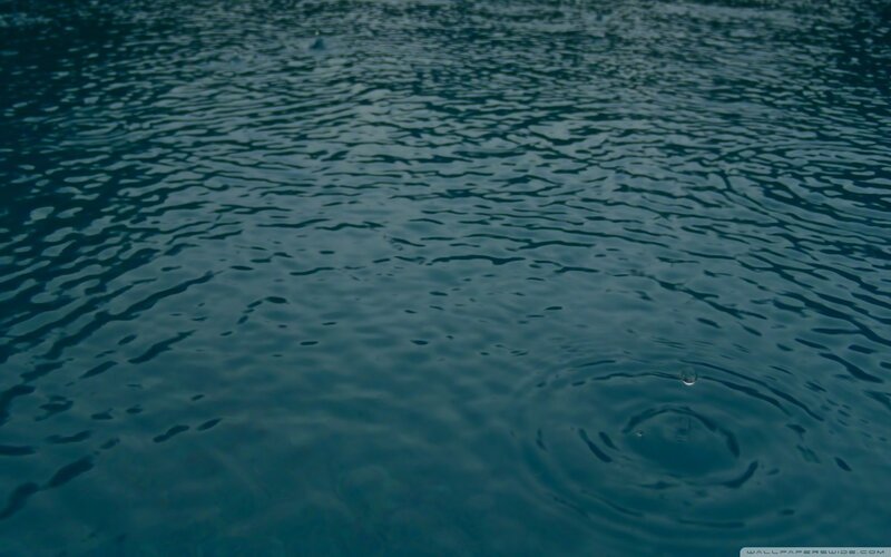 Ripples on Water Surface — Blue, Calm, Photograph, Ripple
