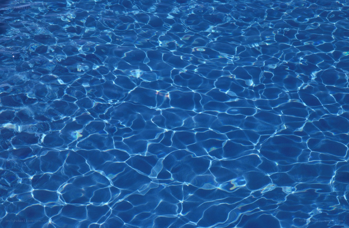rippling blue pool water