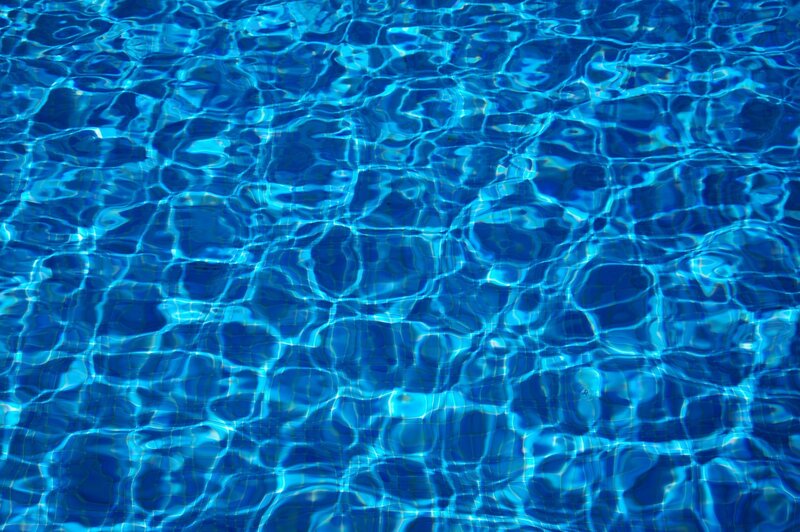 rippling blue pool water
