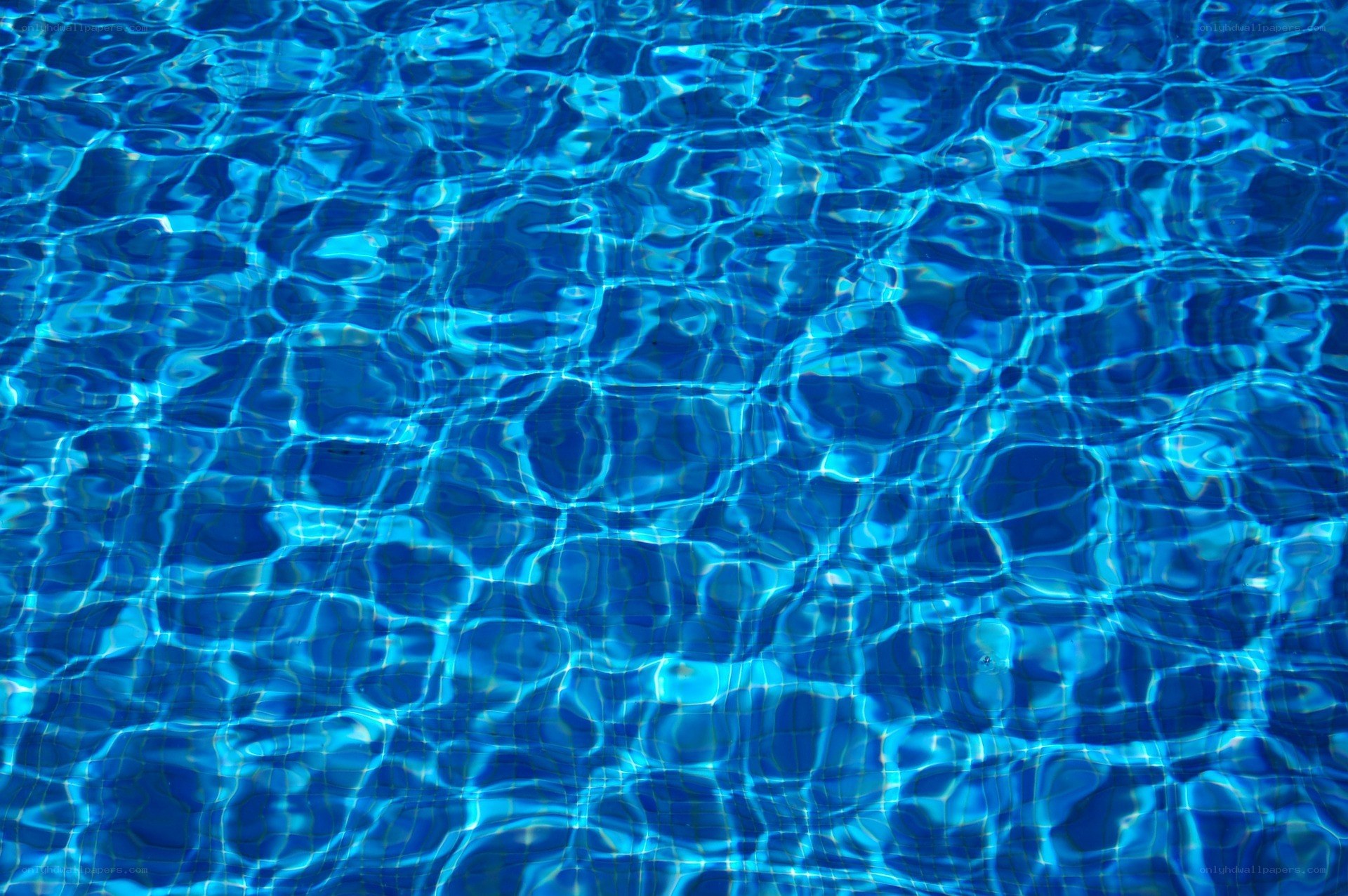 rippling blue pool water