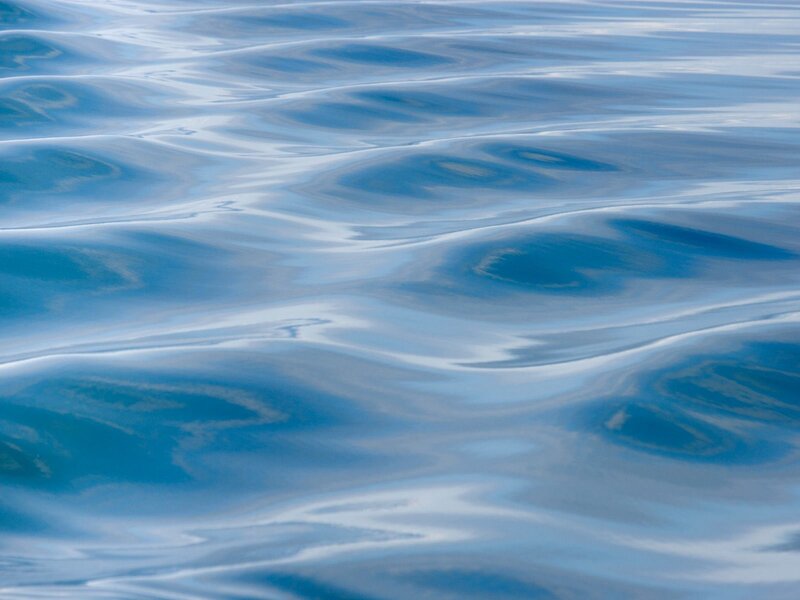 Rippling Blue Water — Calm, Photograph, Waves
