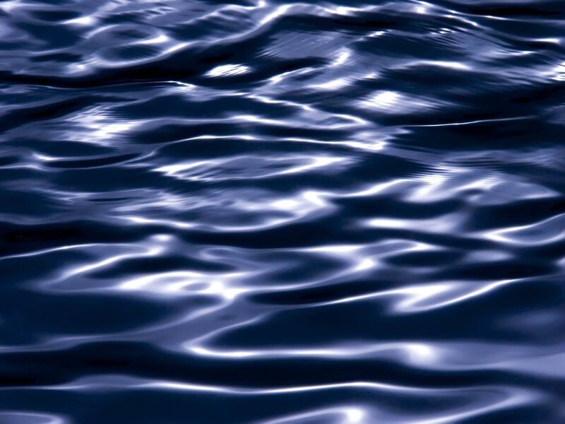 rippling blue water surface
