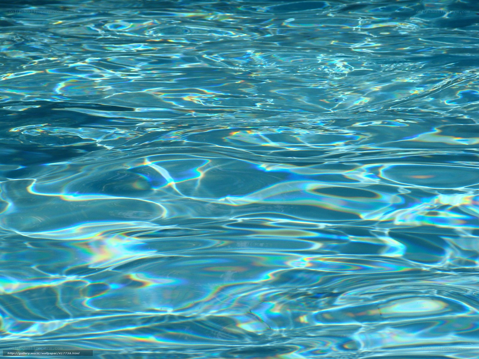rippling blue water surface