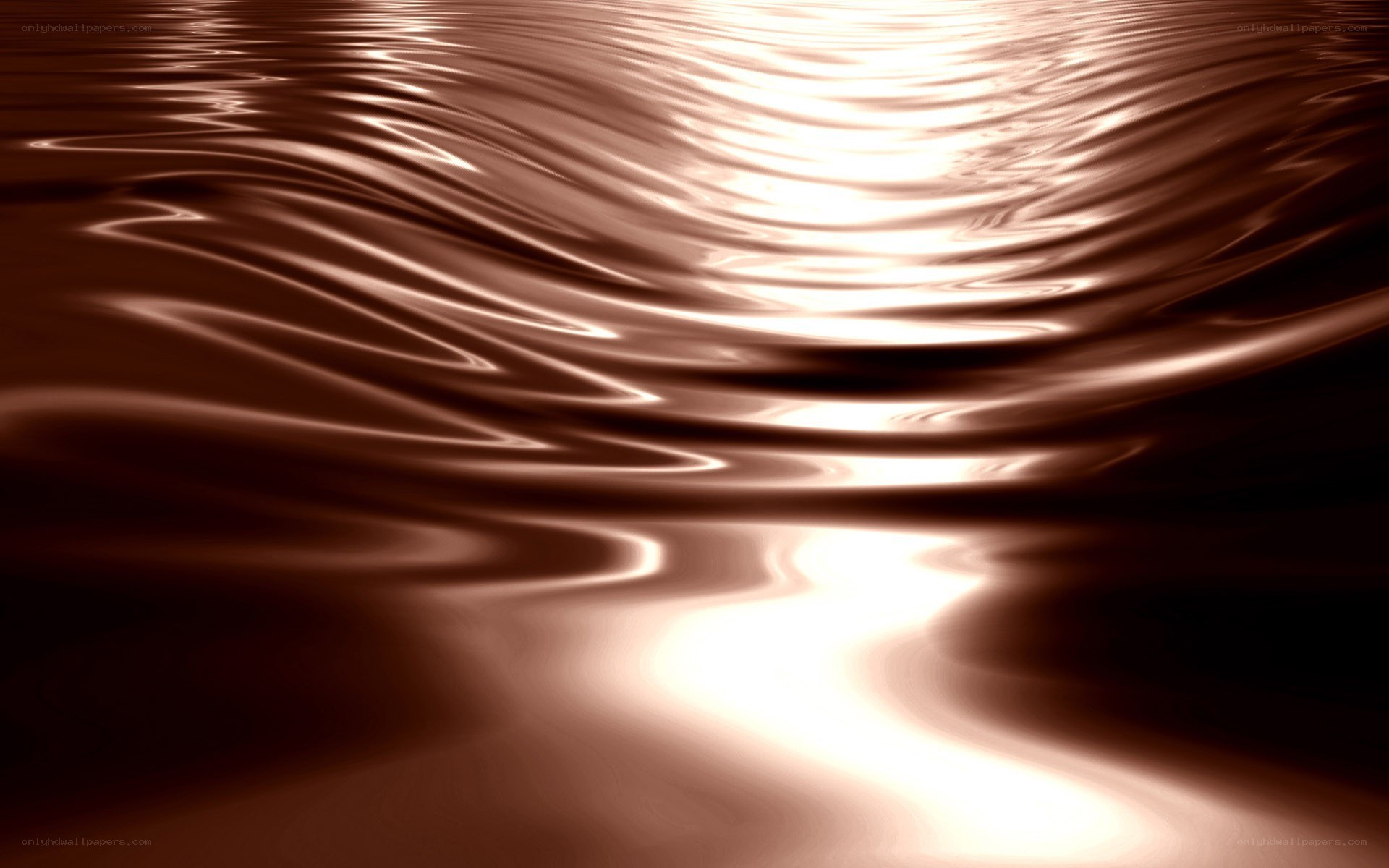 rippling chocolate surface