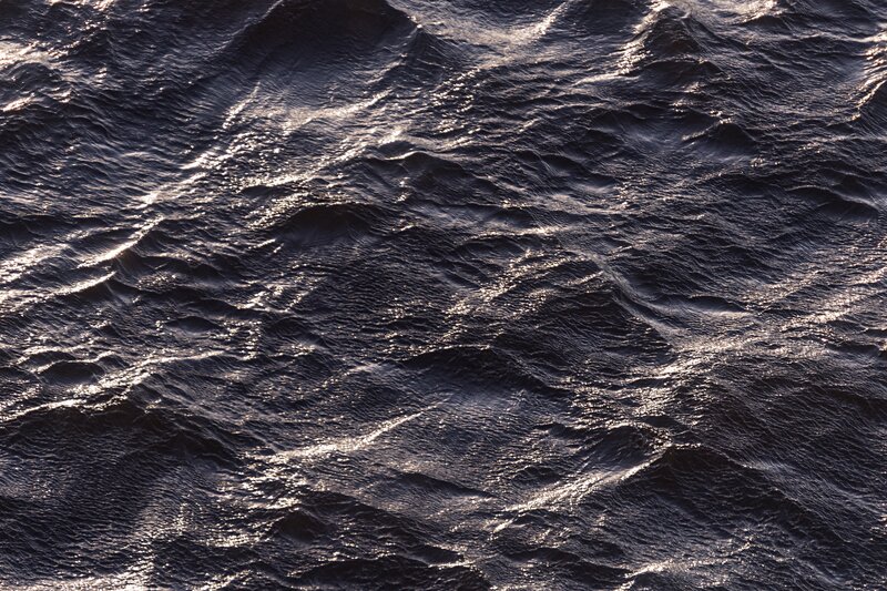 Rippling ocean surface