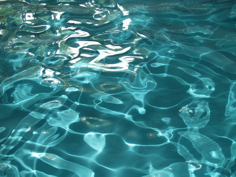 rippling pool water surface