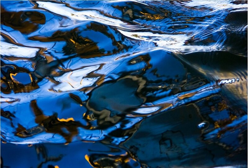 Rippling Water Surface — Blue, Abstract