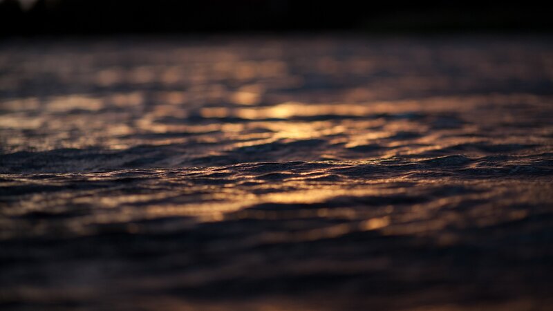Rippling Water Surface — Gold