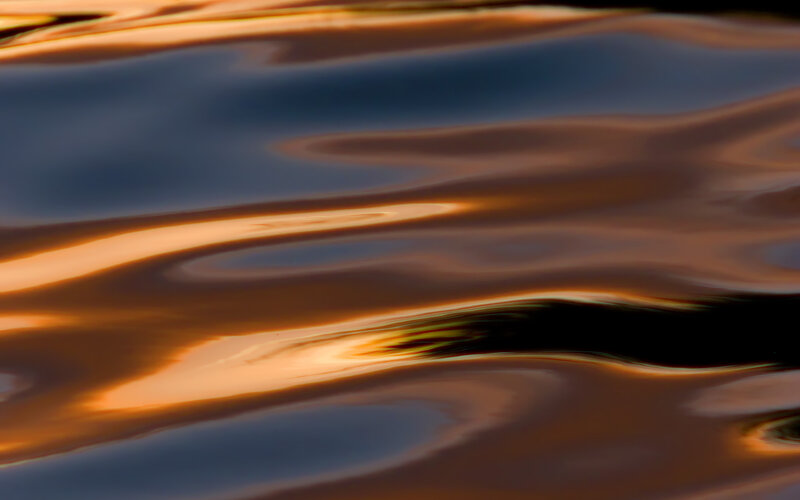Rippling Water Surface — Orange