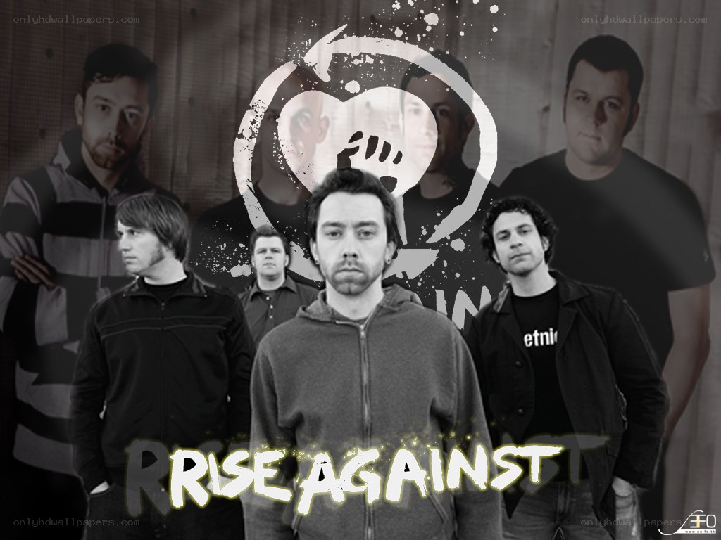 Rise Against band collage