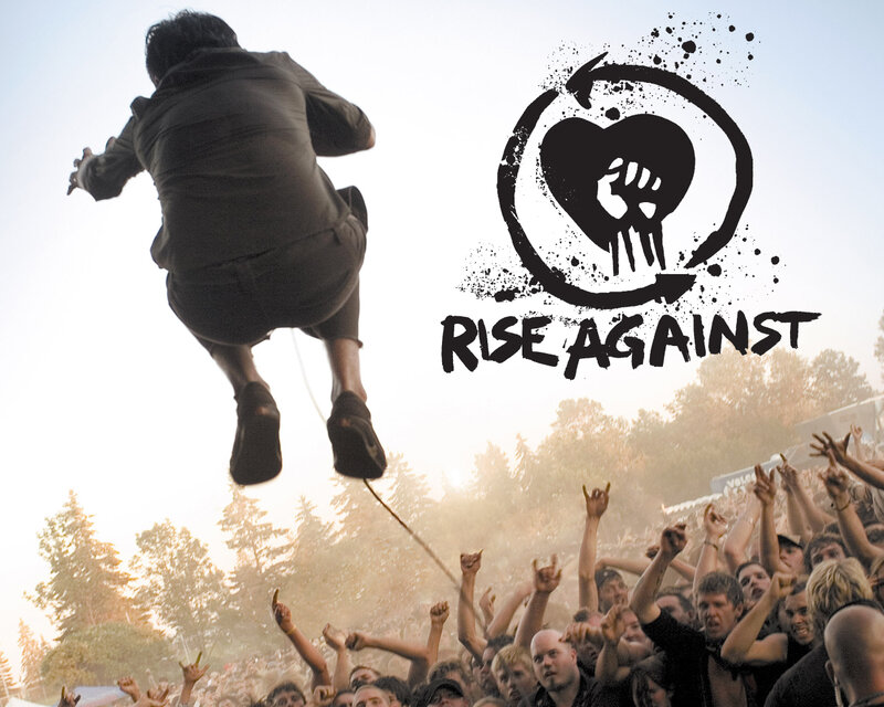 Rise Against concert crowd