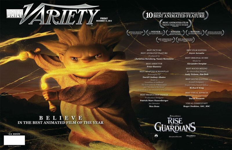 Rise of the Guardians movie cover
