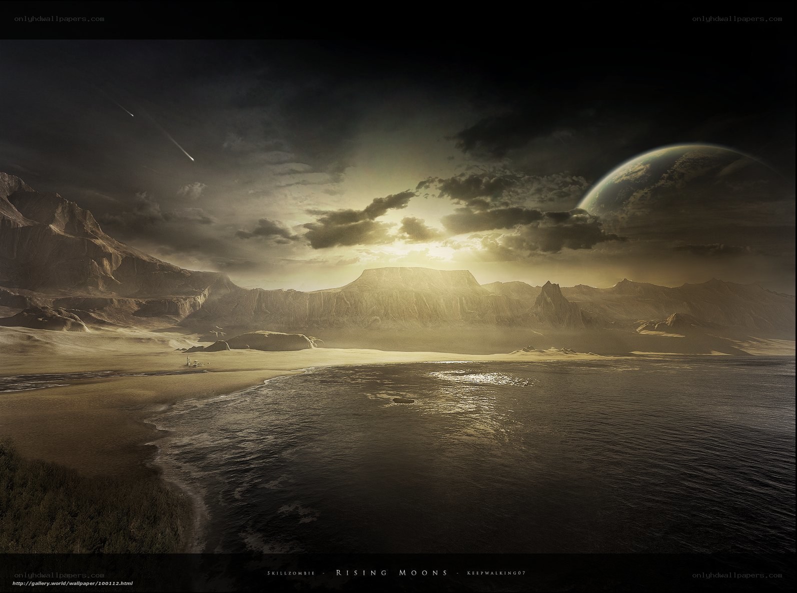 Rising Moons Landscape