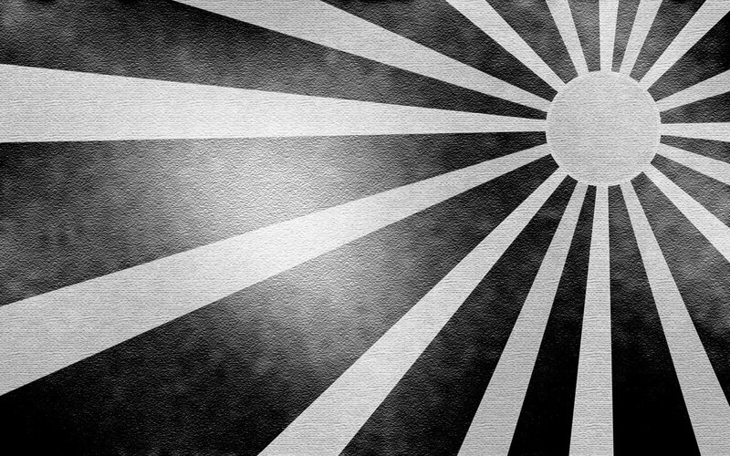 Rising Sun Flag — Black
