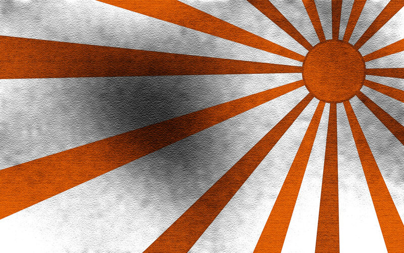 Rising sun flag design