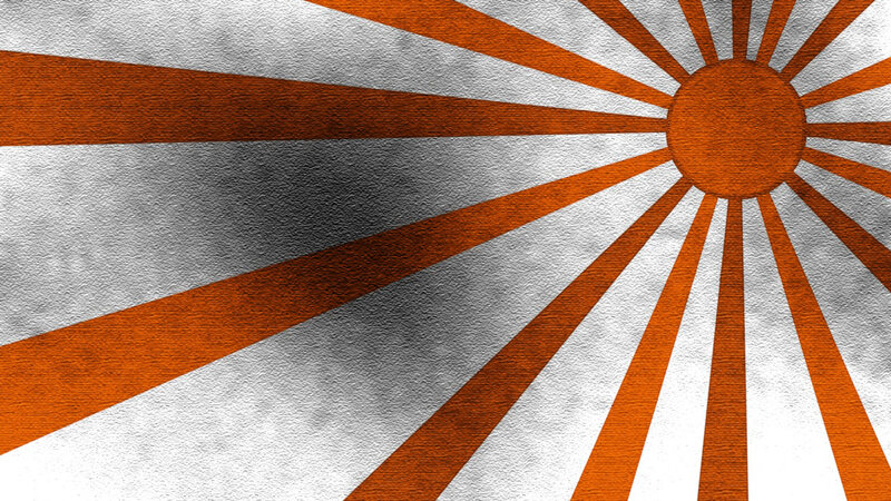 Rising Sun Flag — Orange
