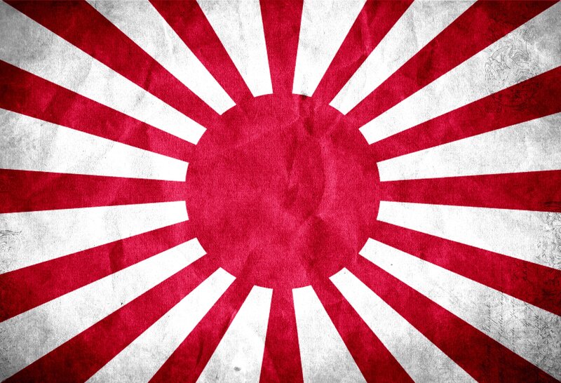 Rising Sun Flag — Red