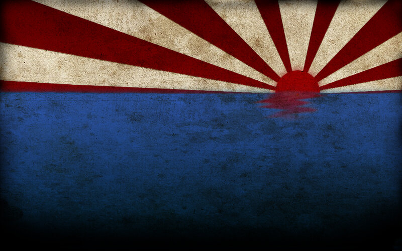 rising sun over sea
