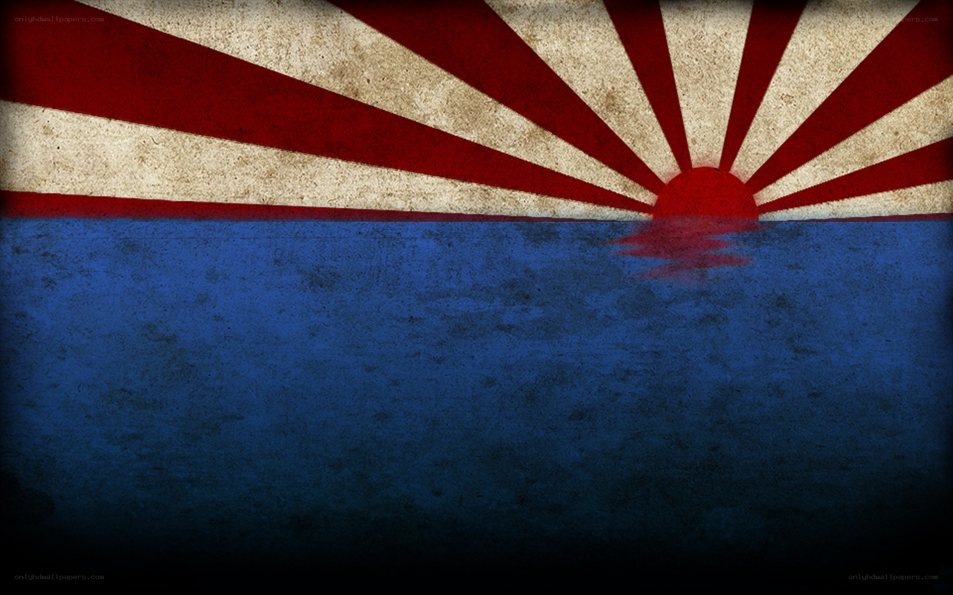 rising sun over sea