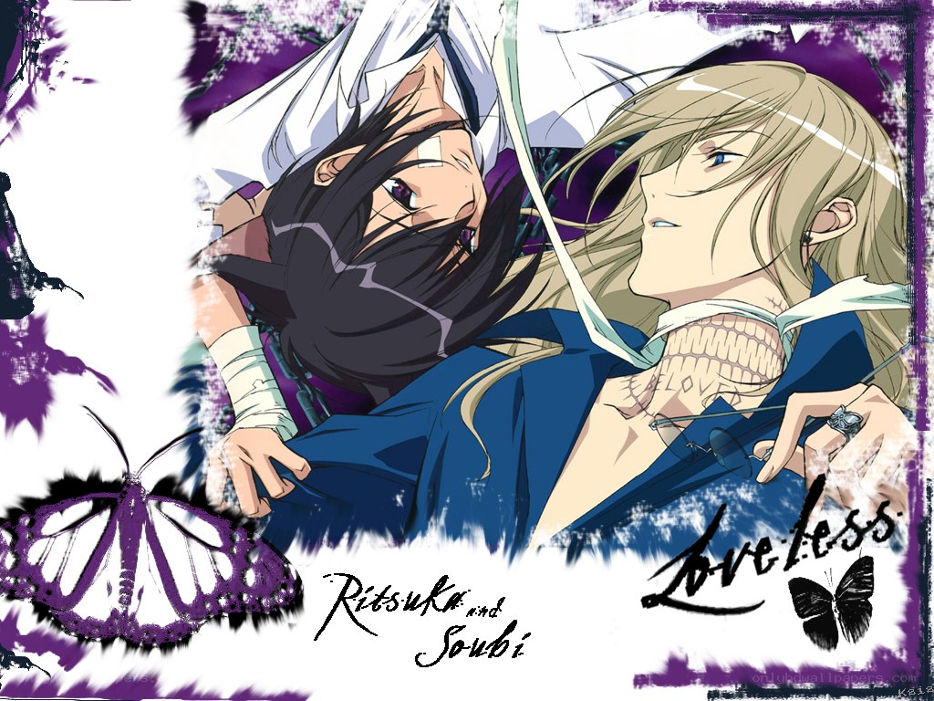 Ritsuka and Souji in a dramatic scene