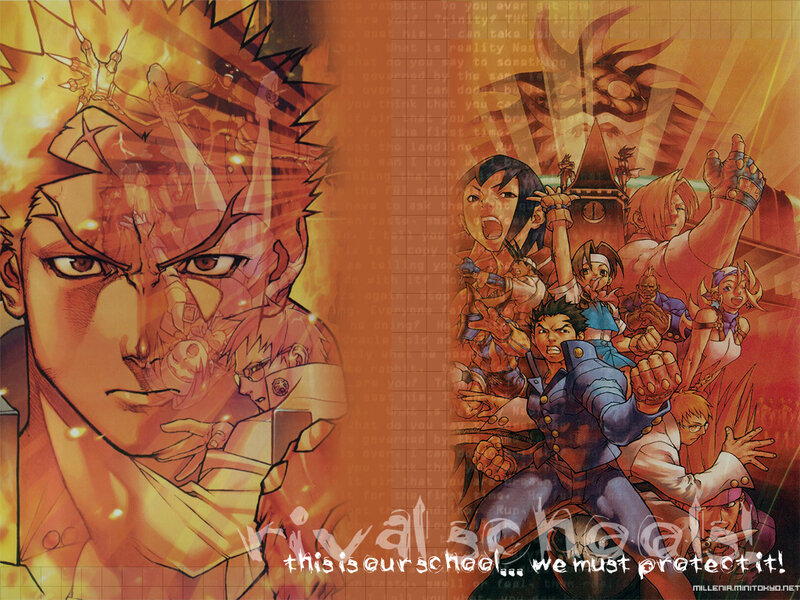 Rival Schools anime art