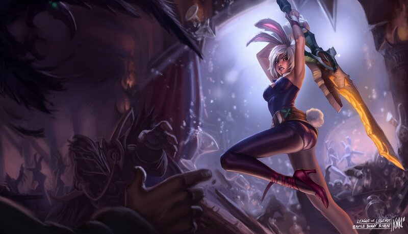 Riven in Battle Bunny skin