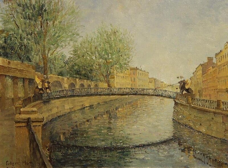 River and Bridge in City