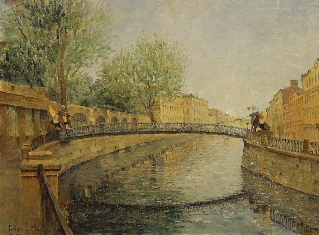 River and Bridge in City