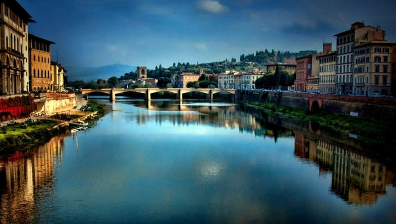 River and bridge in Florence