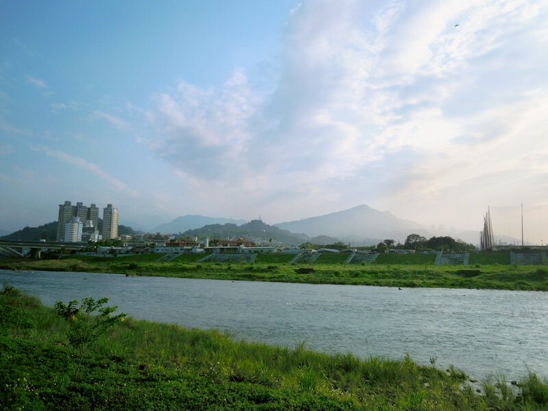 River and Cityscape