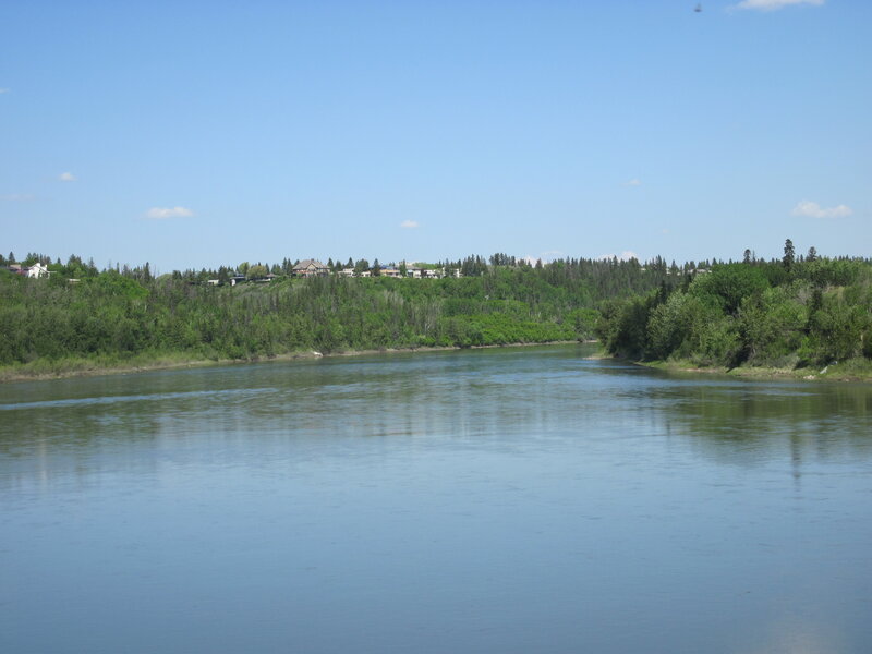 River and Forested Hill