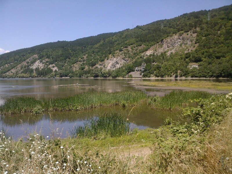 River and forested hills