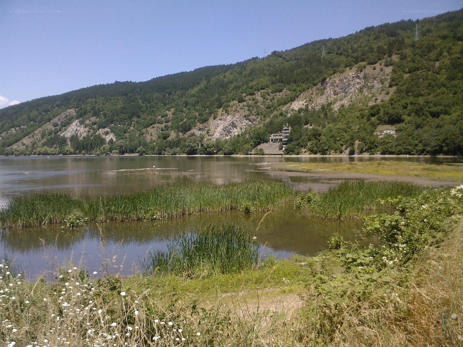 River and forested hills